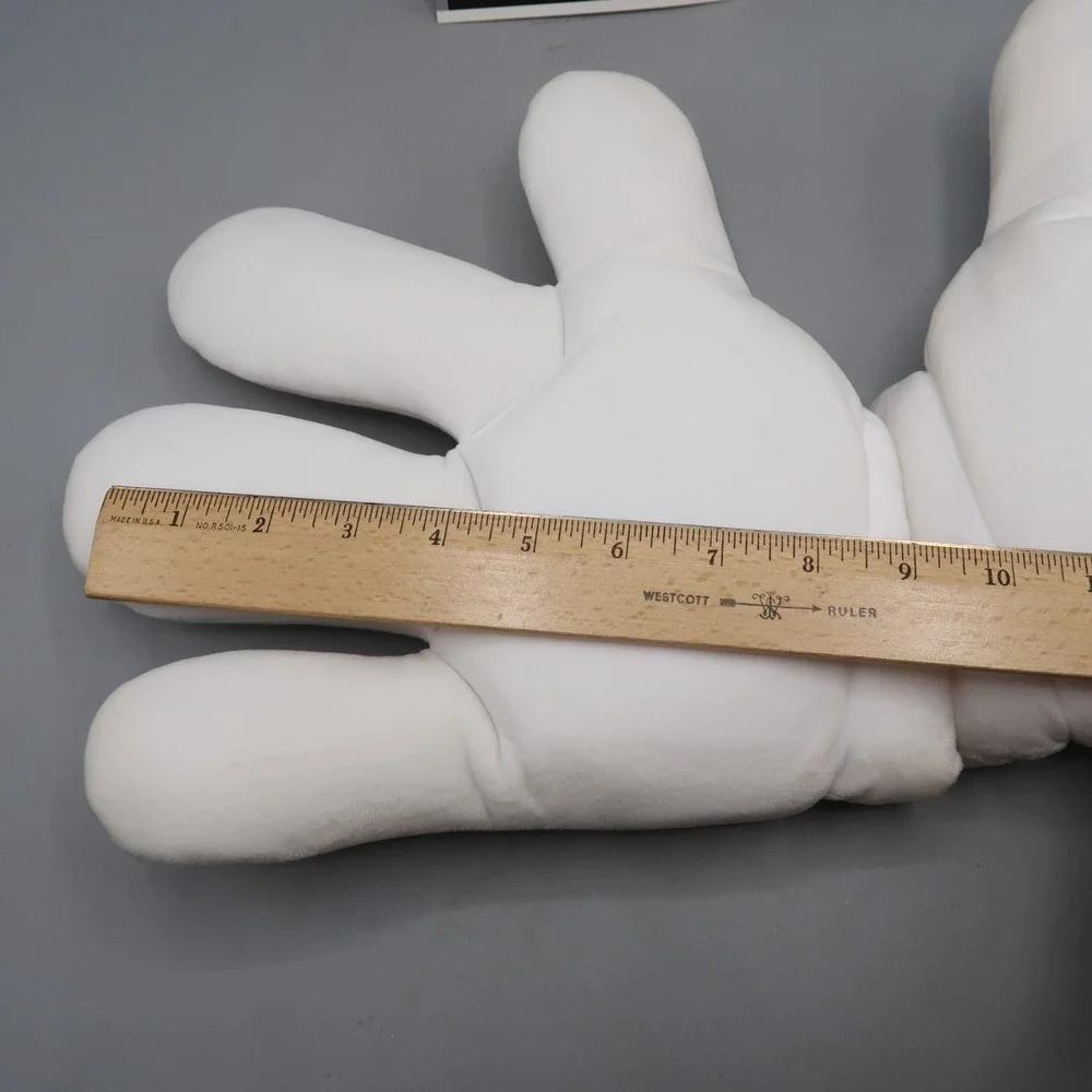 Disney Parks Mickey Mouse White Plush Glove Character Mitts Dress up